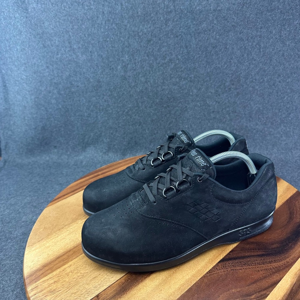SAS Free Time Womens 10 M Black Nubuck Leather Walking Shoes Sneakers 2854108 - Picture 6 of 13
